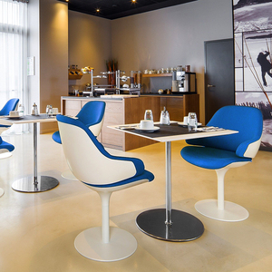 KTV休闲商场吧台椅现代简约茶餐厅网咖商务休息玻璃钢组合美陈椅