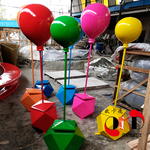 广场艺术摆件儿童区景观气球雕塑