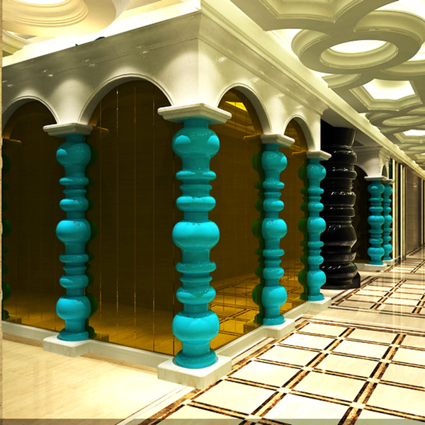 廣東玻璃鋼廠家 定制外墻裝飾柱子 FRP柱子造型