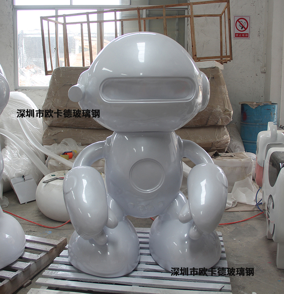 惠州玻璃钢机器人外壳厂家智能外壳个性接待机器人传单打印机器人